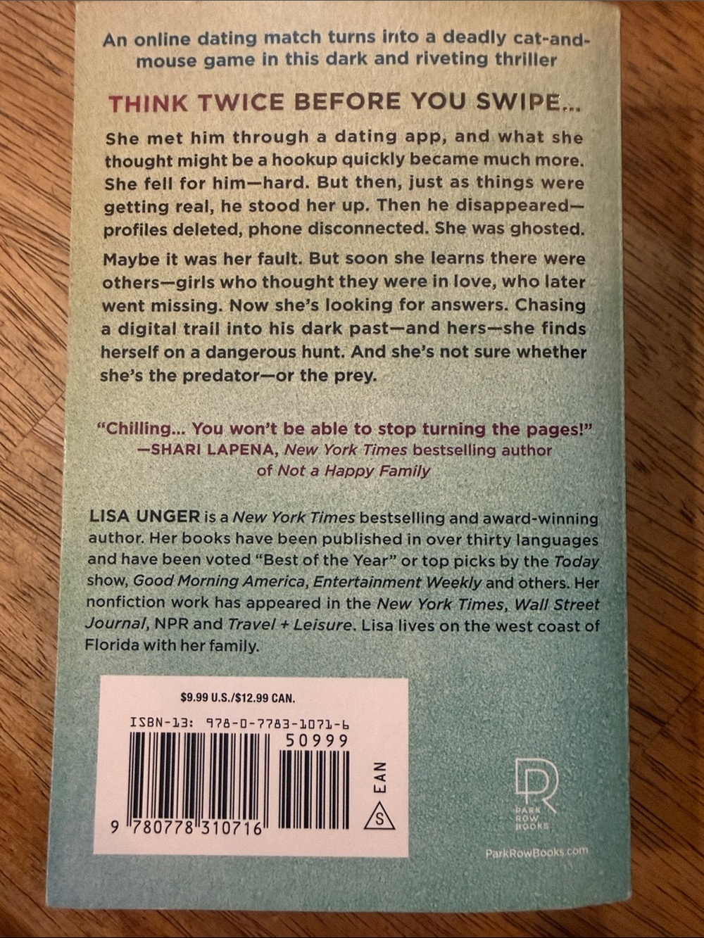 Last Girl Ghosted - By Lisa Unger, Paperback Novel - Picture 2 of 4